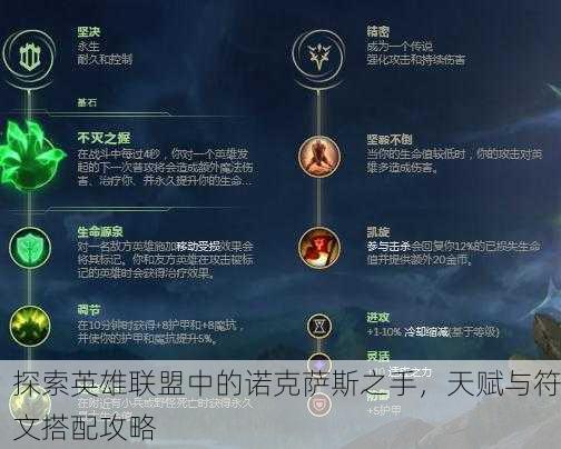 最新诺克萨斯之手符文，游戏策略与装备优化