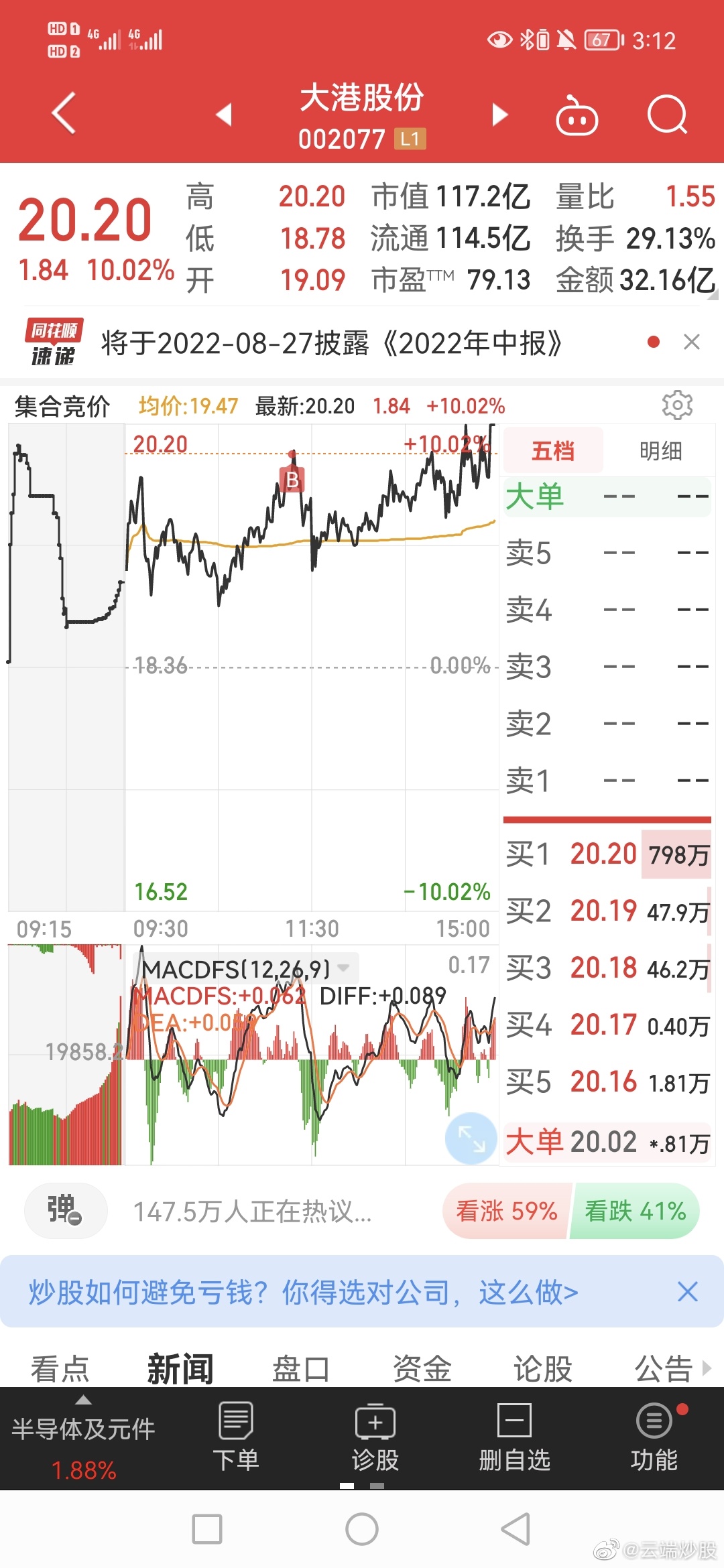 大港股份股票最新消息全面解析